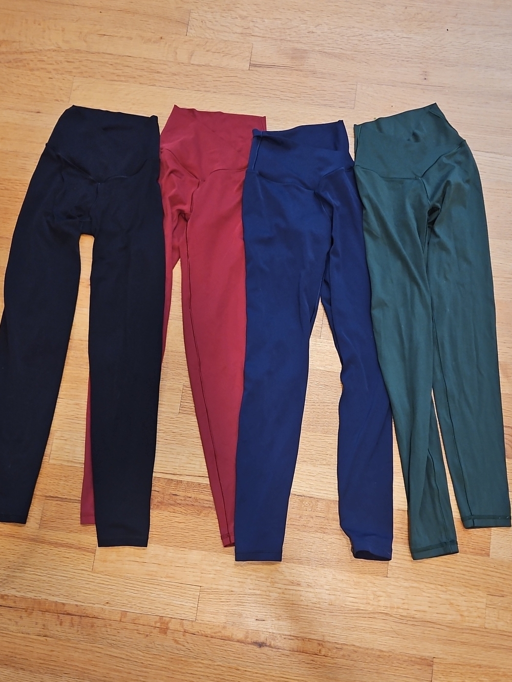 Aerie Real Me Leggings Bundle - Black, Burgundy, Navy, Forest Green